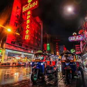 Street food à Bangkok en groupe
